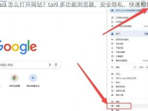 tai9 怎么打开网站？tai9 多功能浏览器，安全隐私，快速稳定