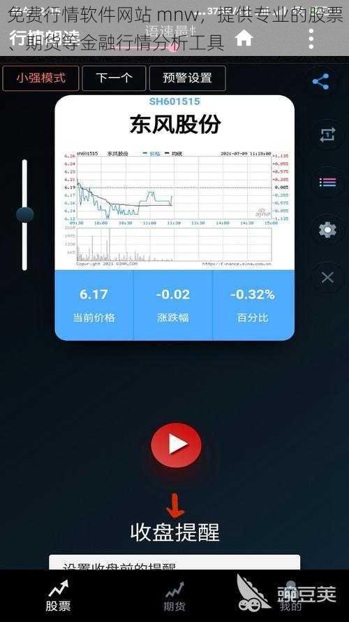 免费行情软件网站 mnw，提供专业的股票、期货等金融行情分析工具