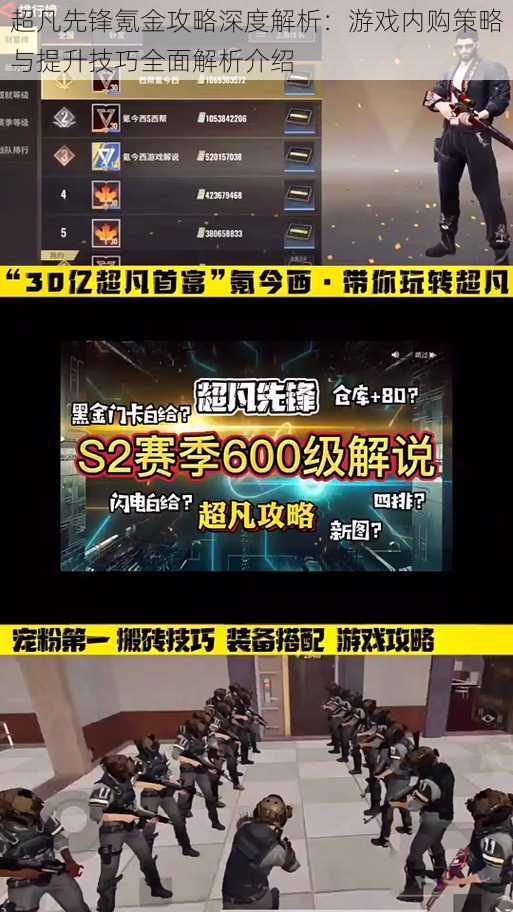 超凡先锋氪金攻略深度解析：游戏内购策略与提升技巧全面解析介绍