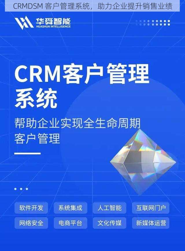 CRMDSM 客户管理系统，助力企业提升销售业绩