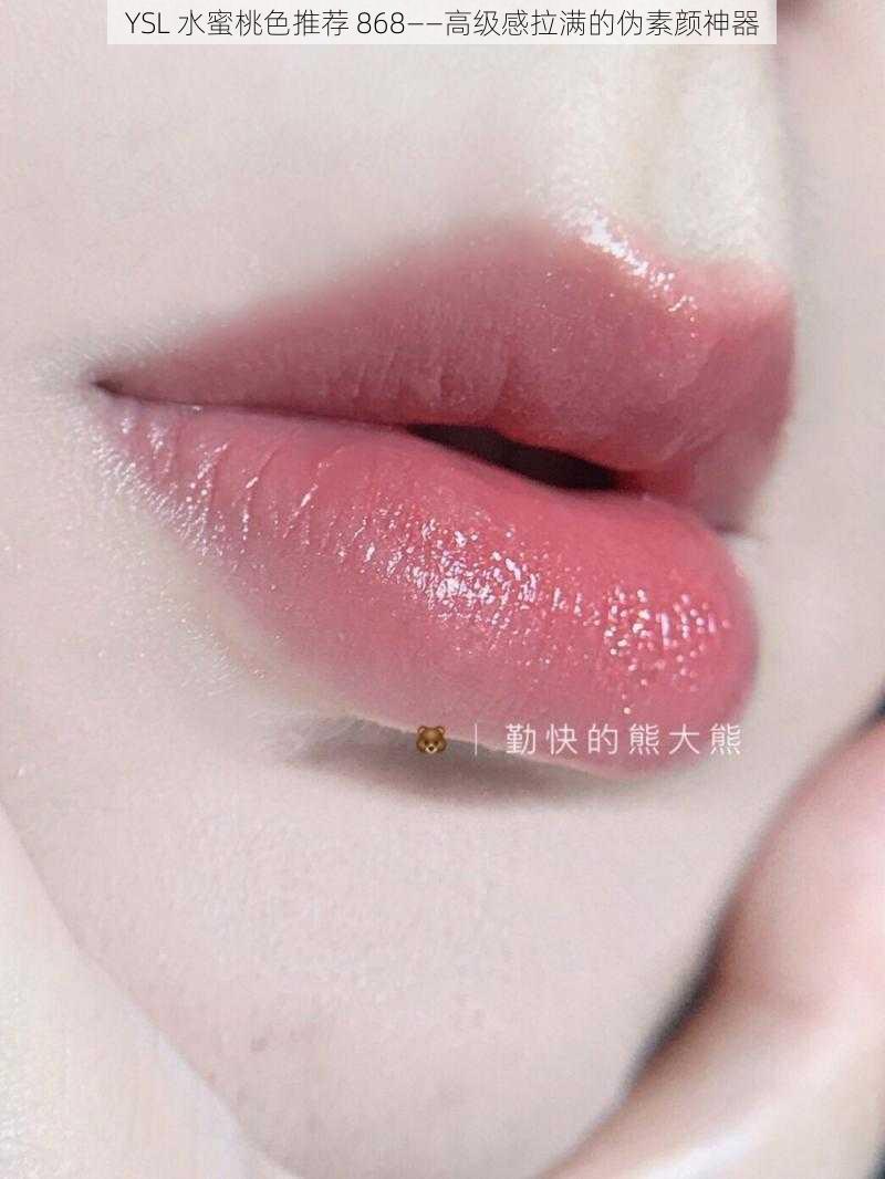 YSL 水蜜桃色推荐 868——高级感拉满的伪素颜神器