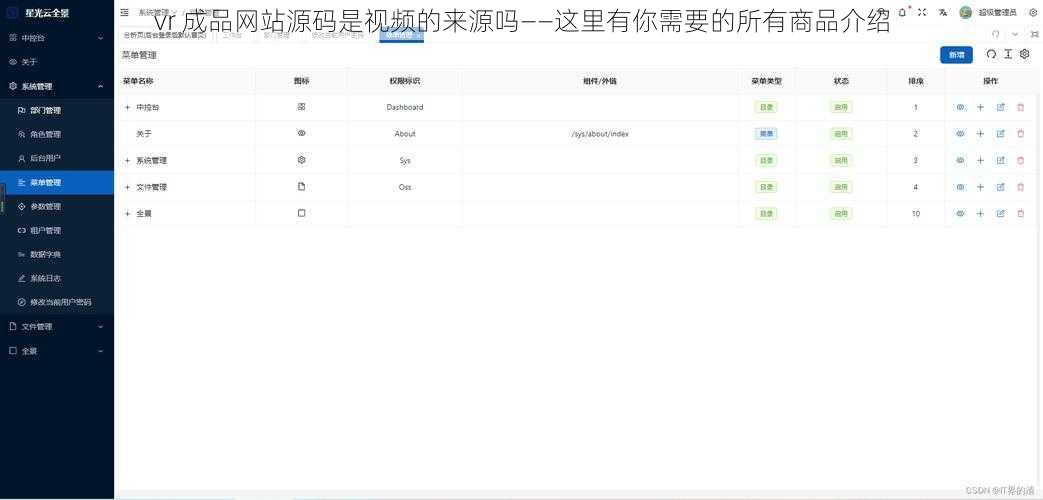 vr 成品网站源码是视频的来源吗——这里有你需要的所有商品介绍